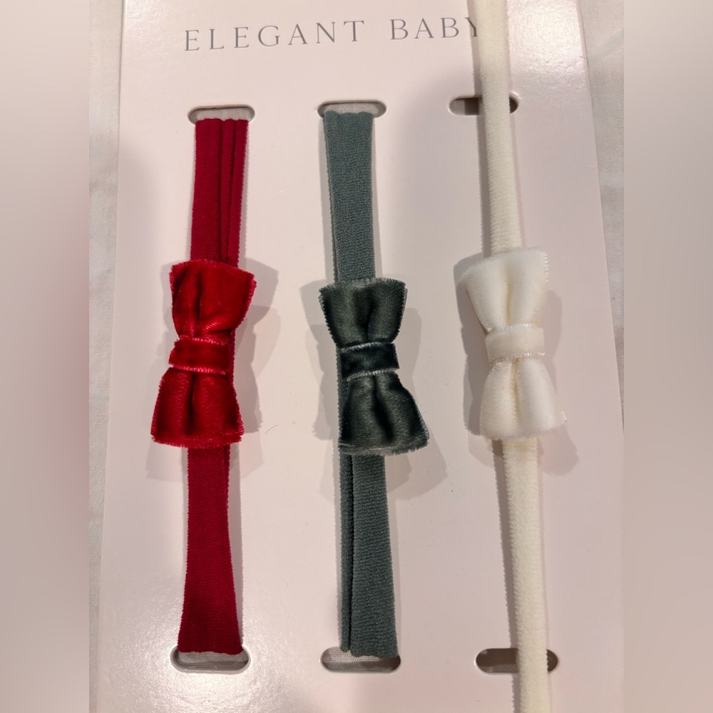 Elegant baby velvet bows